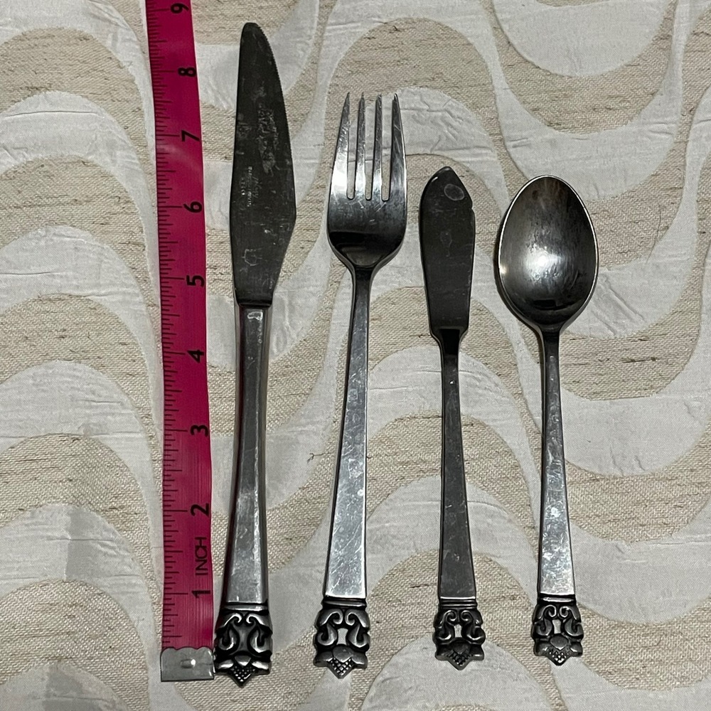 Stanley Roberts Vintage Roget‎ Stainless Japan Flatware Set 4 Silverware Cutlery